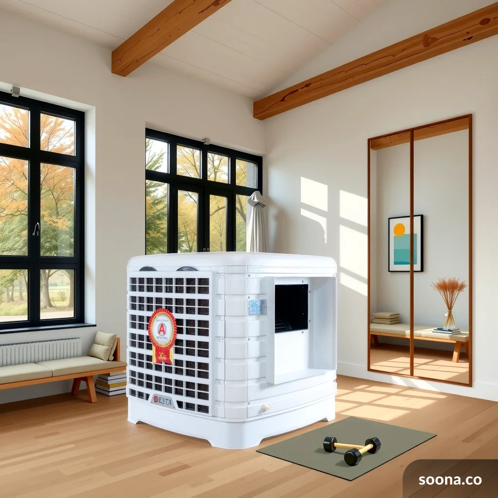 luxury side by side refrigerator with water dispenser on dark background